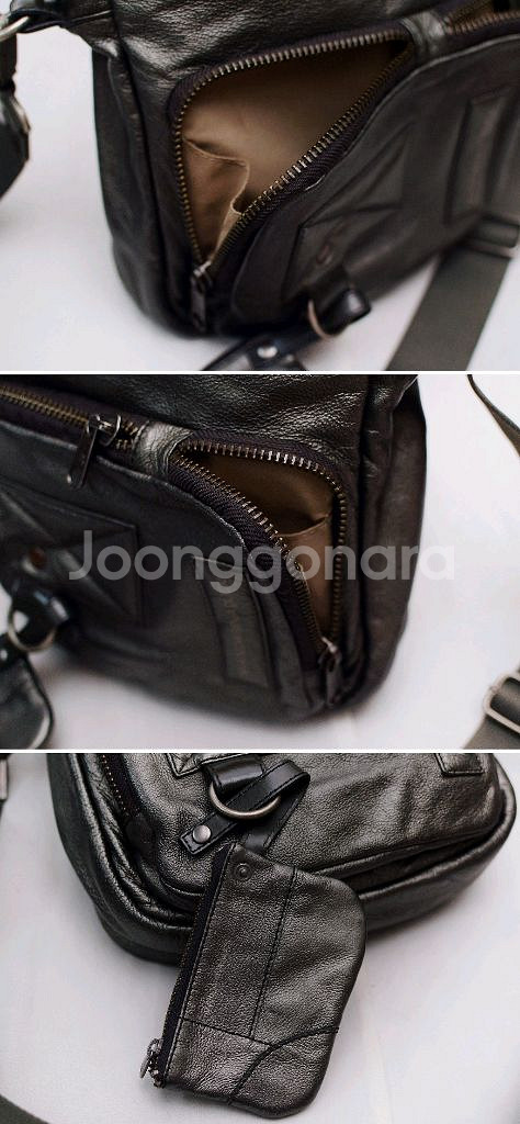 만다리나덕 오리지널 이태리 워싱레더 멀티웨이 크로스바디--7