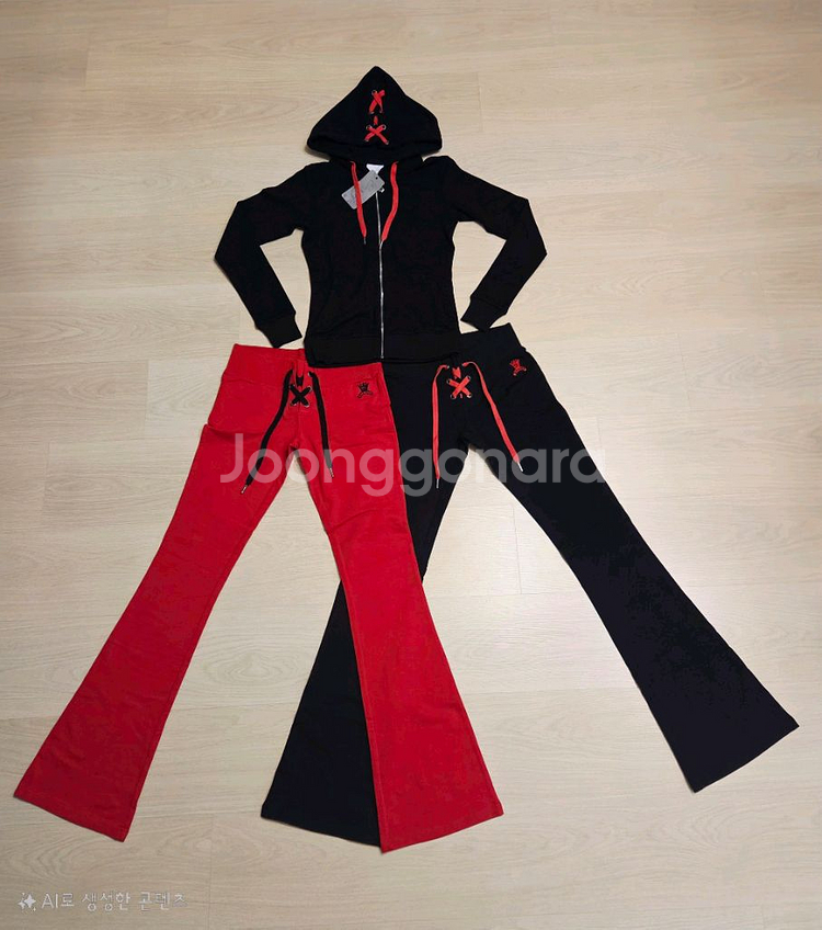 택도안뗀 EVEN DOZ 섹시트레이닝셋트3벌(후드1바지--0