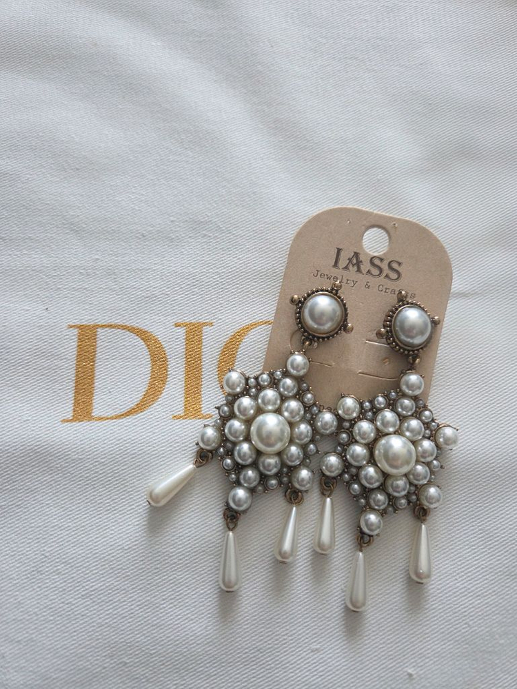 아델 앤틱 진주 드롭 이어링(새것)화려한거 좋아하시는분--0