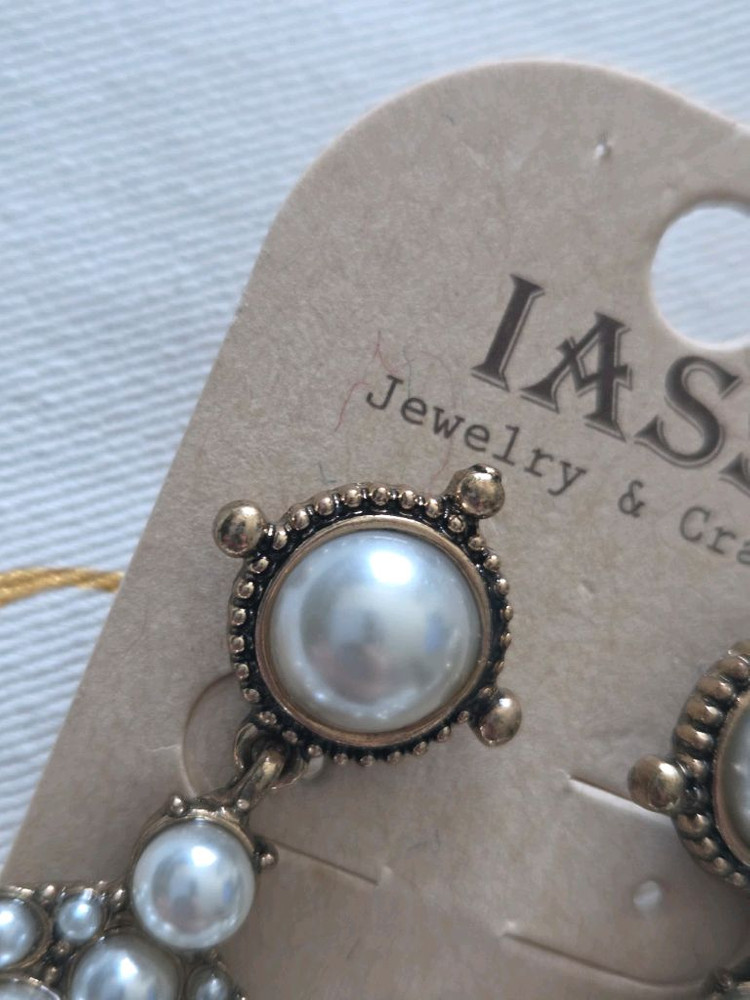 아델 앤틱 진주 드롭 이어링(새것)화려한거 좋아하시는분--7