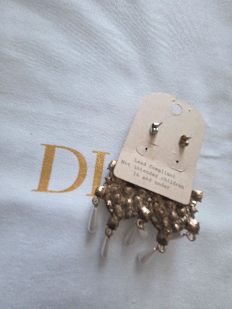 아델 앤틱 진주 드롭 이어링(새것)화려한거 좋아하시는분--8