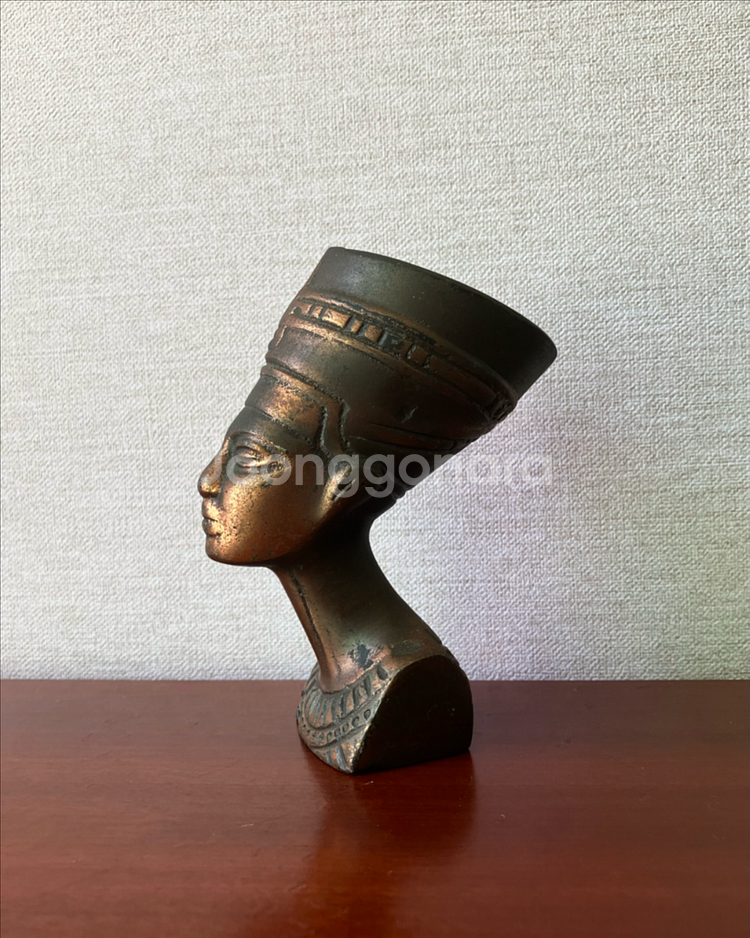 이집트 파라오 조각상 오브제 / 빈티지 골동품 소품--3