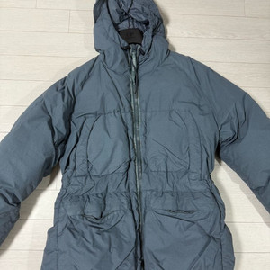 cp컴퍼니 씨피컴퍼니 플랫 나일론 후디드 롱 다운 자켓