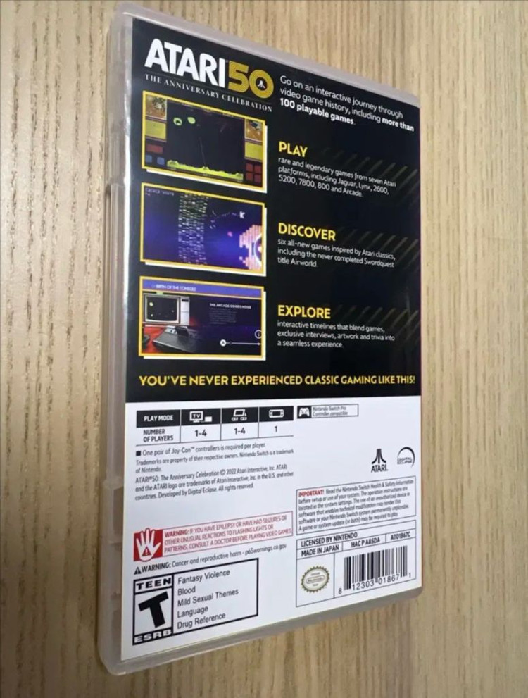 무료배송,한글x)닌텐도스위치 타이틀<아타리50>--1