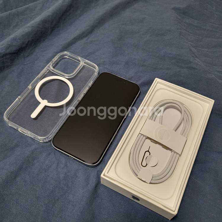 아이폰 16프로 256GB 화이트 배터리효율 100%--1