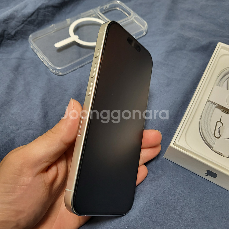 아이폰 16프로 256GB 화이트 배터리효율 100%--4