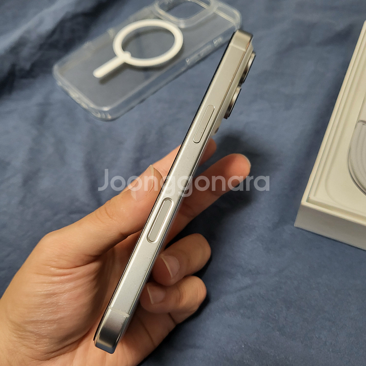 아이폰 16프로 256GB 화이트 배터리효율 100%--5