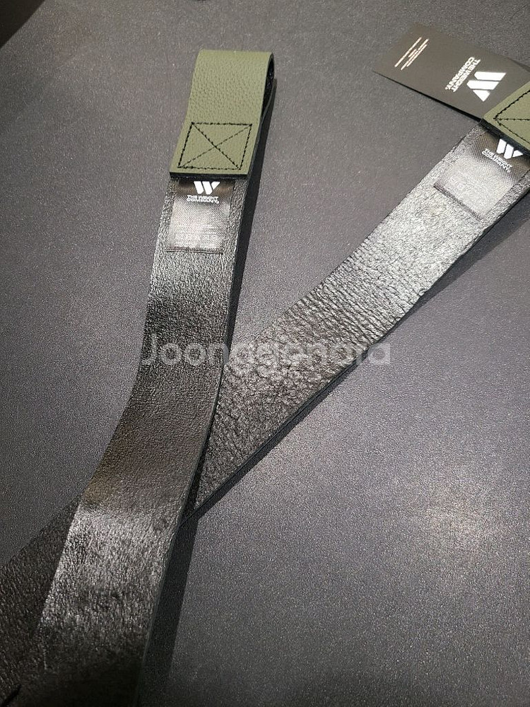 버팔로가죽 헬스스트랩 헬스장 필수품 더웨이트컴퍼니--2