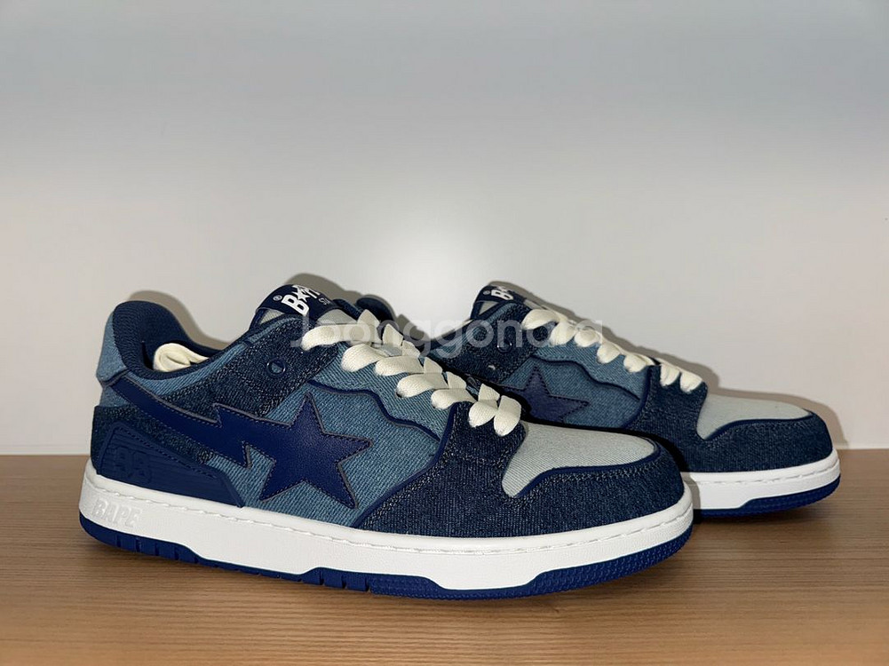 (새상품) 베이프 Bape SK8 스테이션 데님--0