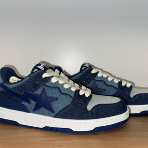 (새상품) 베이프 Bape SK8 스테이션 데님