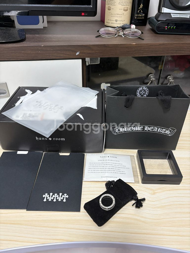 크롬하츠 미니플러스링 17호--0