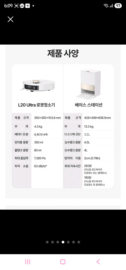 드리미 L20 Ultra 로봇청소기 새상품--2