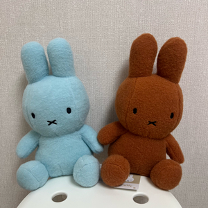 미피 크리미 인형 25cm 스카이블루 브라운