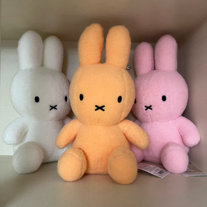 미피 크리미 인형 25cm 화이트 오렌지 핑크