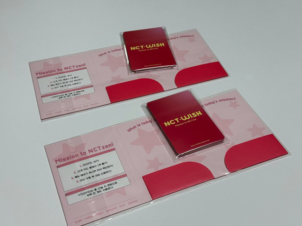 엔시티위시 디아이콘 미션카드+케이스 미션포카--2