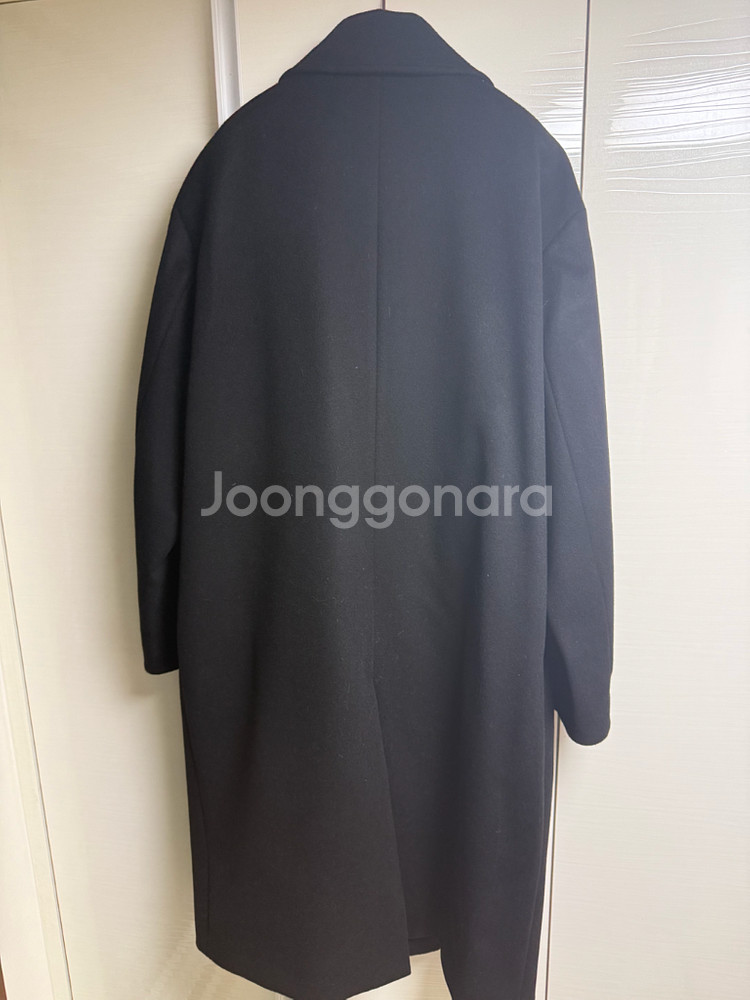 인사일런스 캐시미어 더블 롱 코트 블랙 L--1