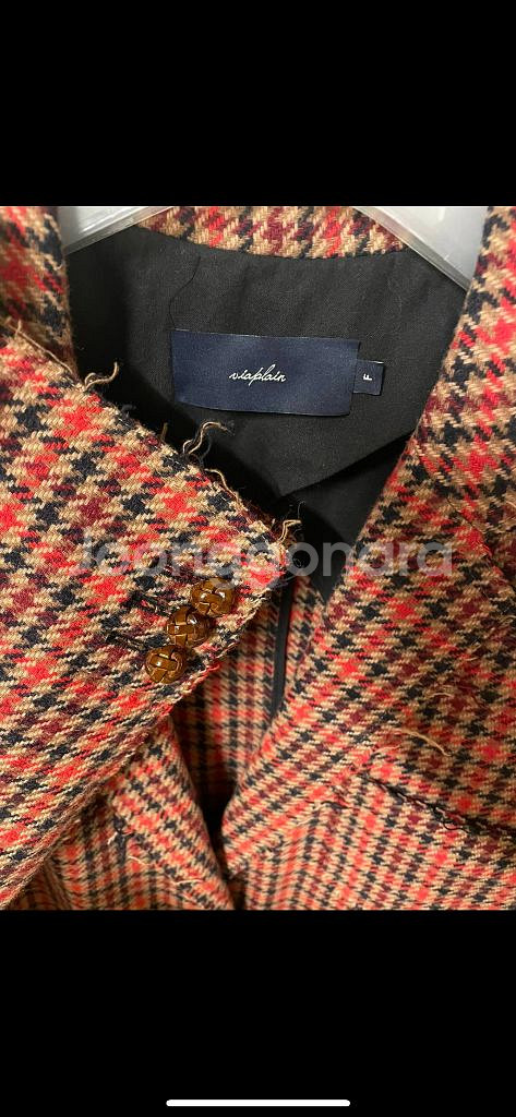 비아플레인 체크 자켓, 팬츠 셋업--2