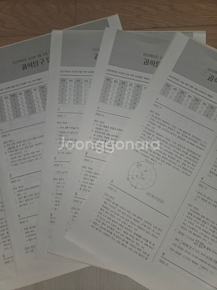 [지구과학1] 사설 모의고사 판매 (이신혁, 시대인재)--1