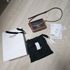 셀린느 트리옹프 카프스킨 백 가방 영수증 풀박스 샐린느