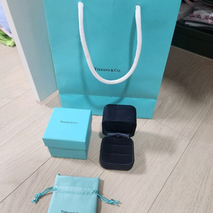티파니 반지 2구 상자 케이스