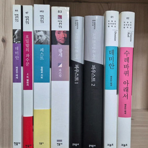 세계문학 8권(민음사 데미안 ,호밀밭의 파수꾼 등)