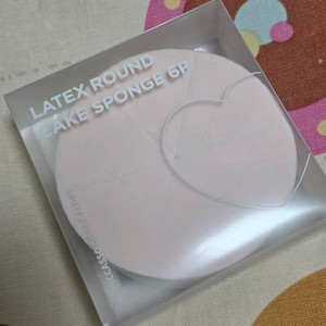 (새제품) 피카소 라텍스 라운드 케이크 스펀지 6P