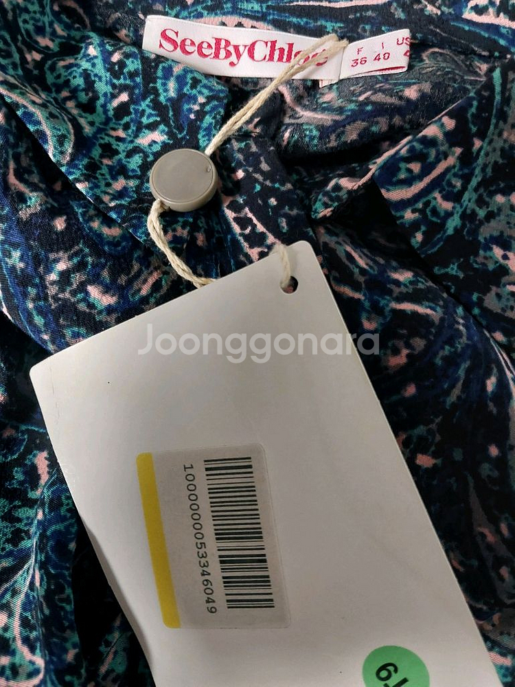 씨 바이끌로에 패턴 블라우스--6