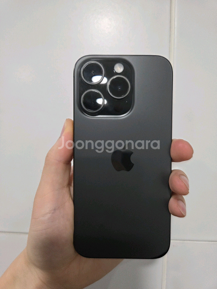 아이폰15프로 256gb 블랙티타늄 풀박75만--5