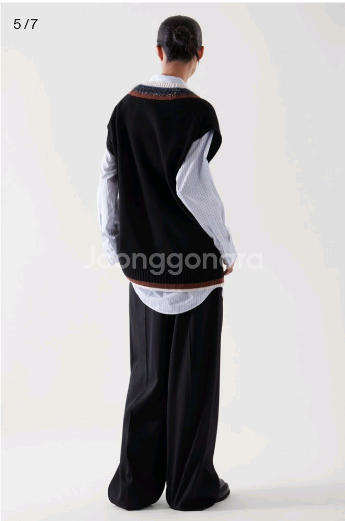 코스 cos 스트라이프 니티드 베스트--2