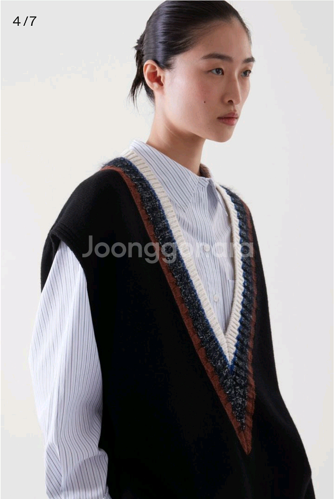 코스 cos 스트라이프 니티드 베스트--3