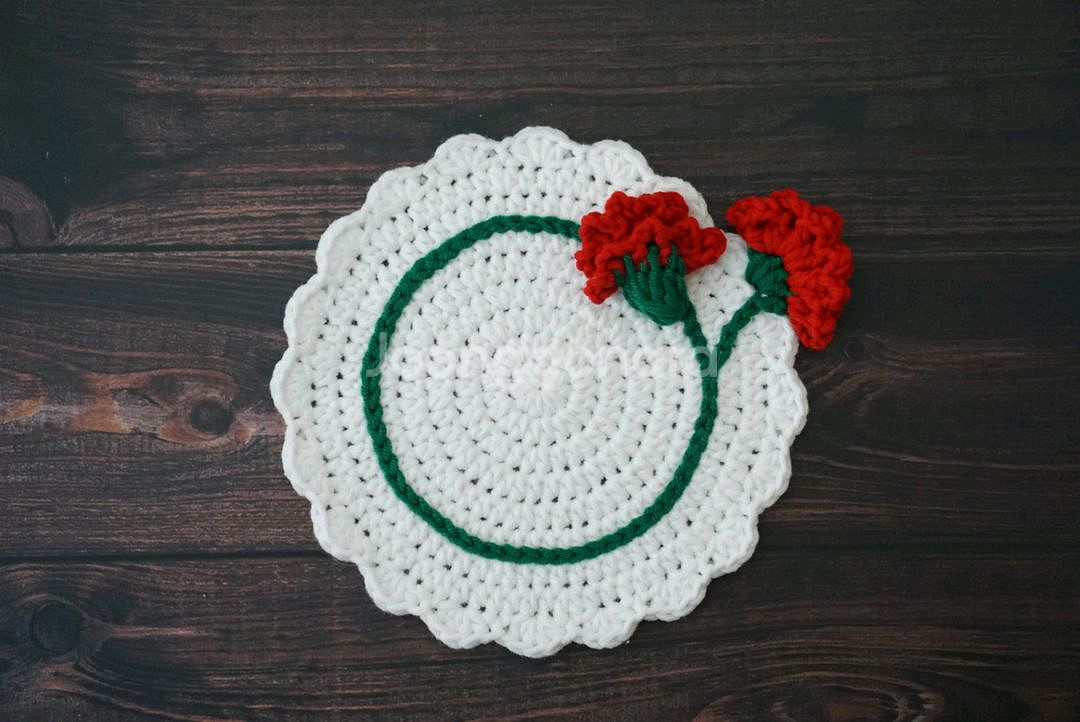 입체 카네이션 티코스터 (계좌거래)--1