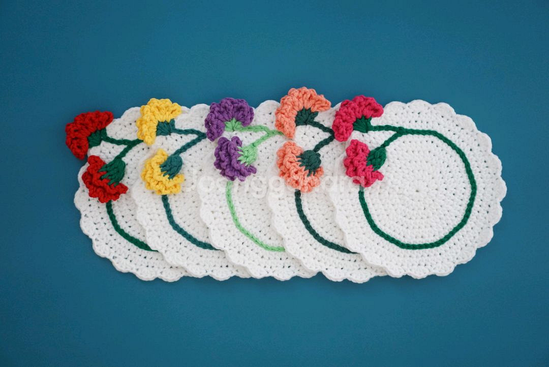 입체 카네이션 티코스터 (계좌거래)--5