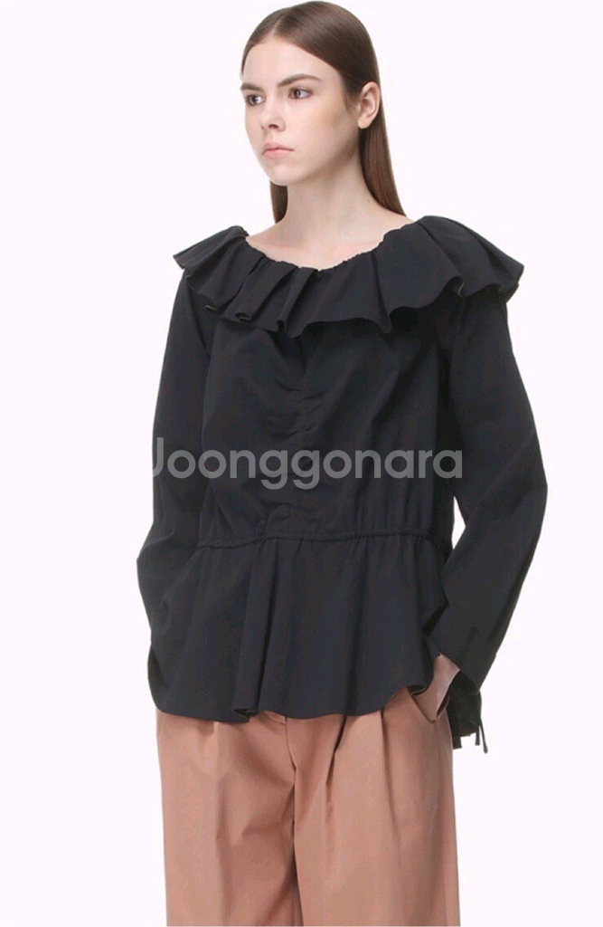 시스템 프릴 블라우스 GY--0