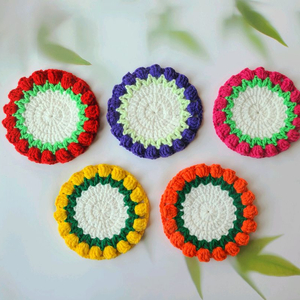 튤립 티코스터 핸드메이드