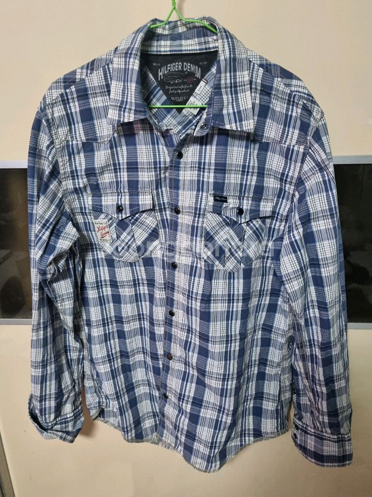 타미힐피거 데님 셔츠 남성 100--0