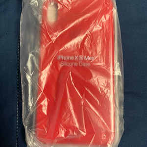 (새상품) 정품 아이폰 xs max 실리콘 케이스 레드