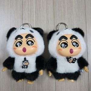 짱구 라부부 키링 인형(판다) 일괄