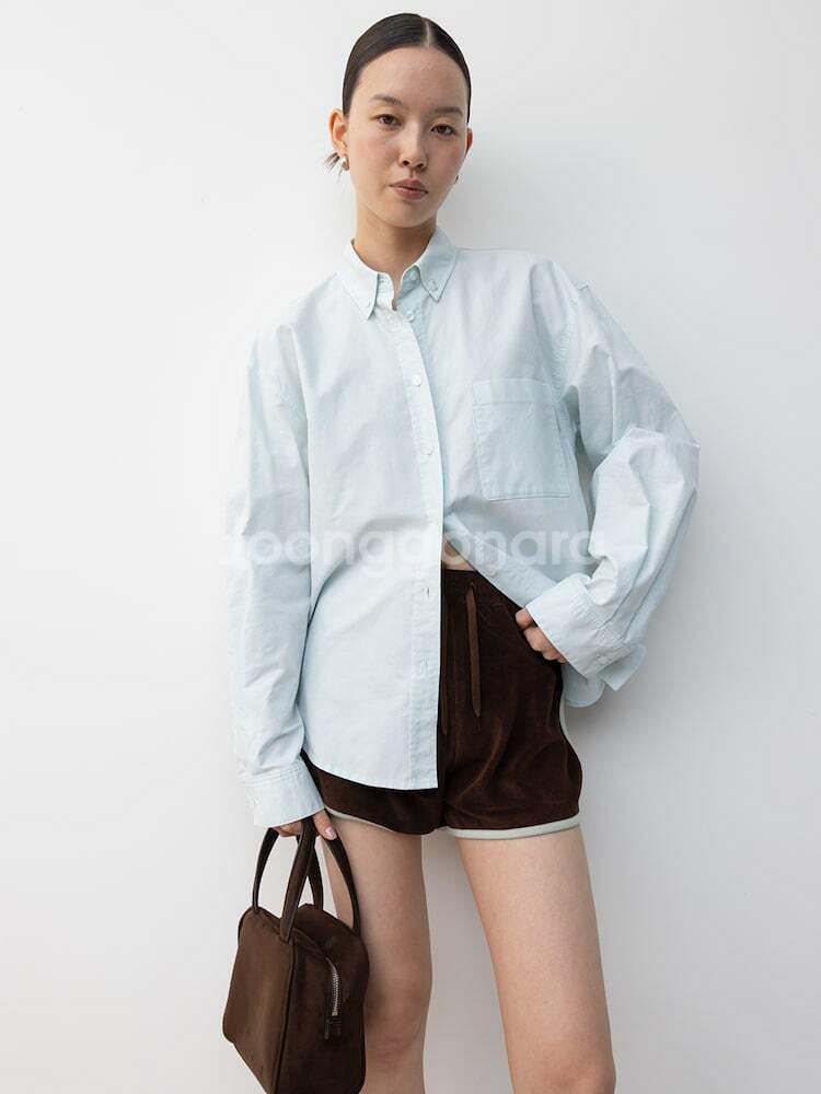 디애퍼쳐 Lenola shirt 애플그린컬러--0