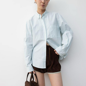 디애퍼쳐 Lenola shirt 애플그린컬러