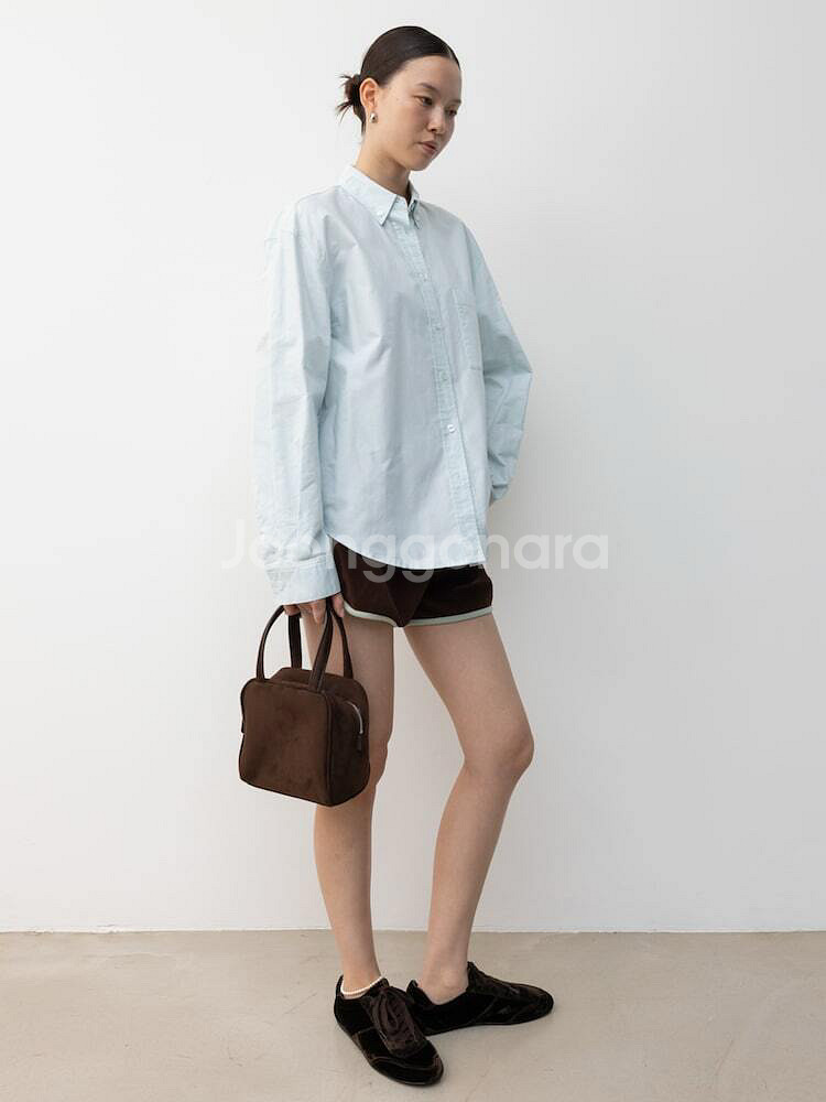디애퍼쳐 Lenola shirt 애플그린컬러--1