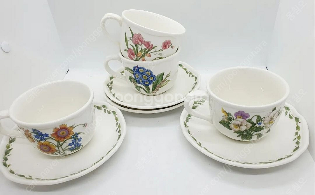 노리다케 오차드가든 찻잔 대형 1셋트값--2