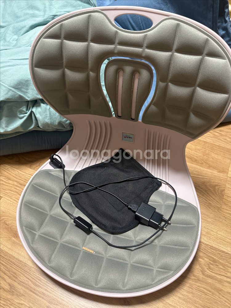 자세교정 온열의자 회사의자 구성품전체포함 새상품--0