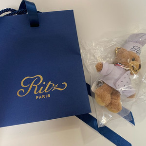 리츠 파리 곰돌이 키링 셰프 새상품 (쇼핑백포함)