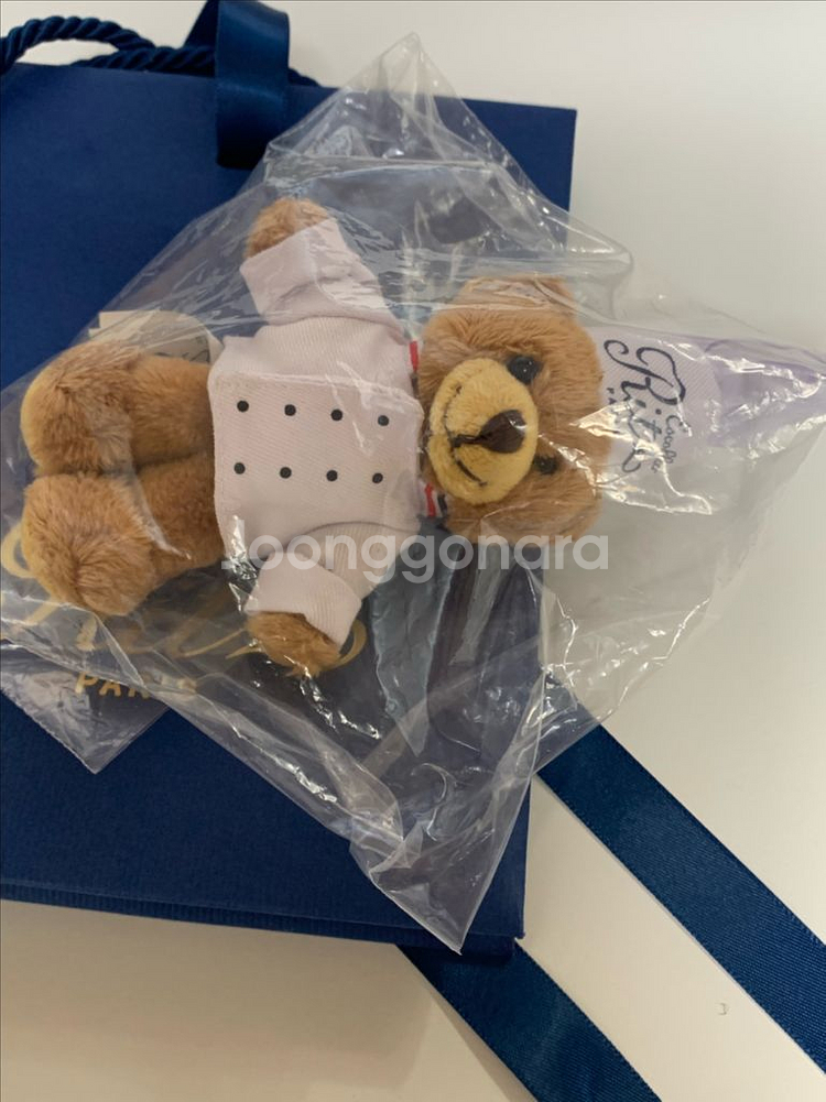 리츠 파리 곰돌이 키링 셰프 새상품 (쇼핑백포함)--1