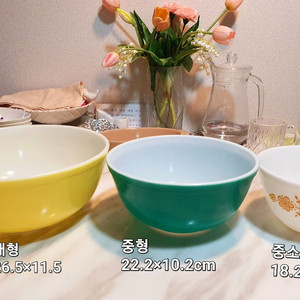빈티지 미국 파이렉스 믹싱볼 개당값