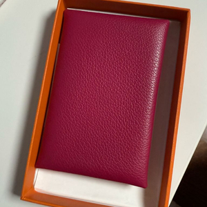 에르메스 칼비 카드지갑 핑크