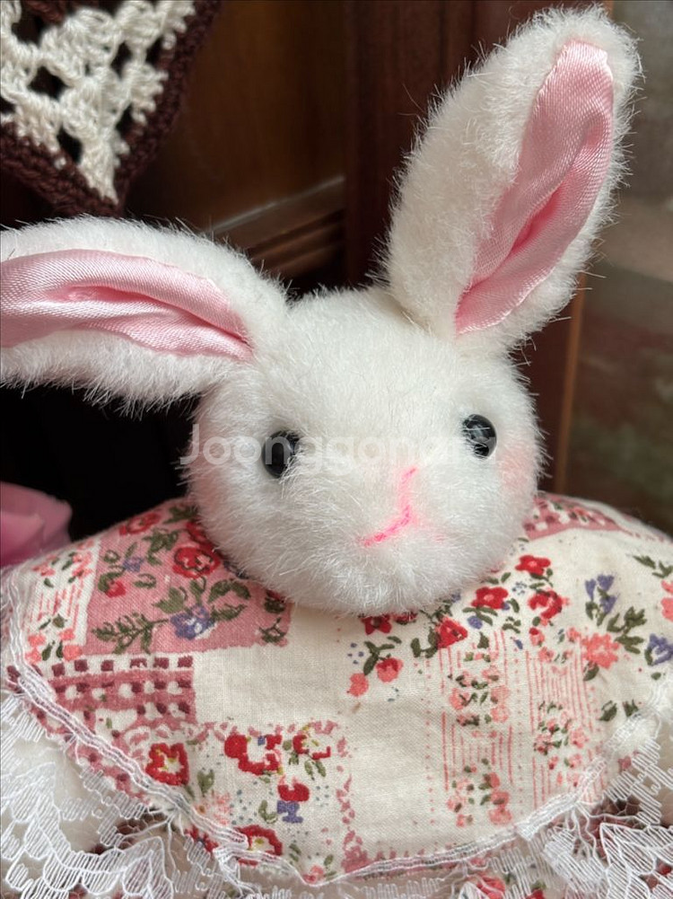 빈티지인형) 패치워크드레스토끼인형 고전인형 빈티지소품--2