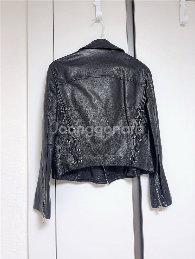 [시슬리]한지민 착용 양가죽 가죽자켓 래더자켓 카디건--1