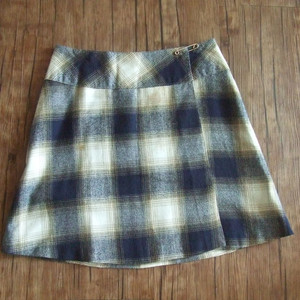 사이즈55 66 체크 스커트 오픈