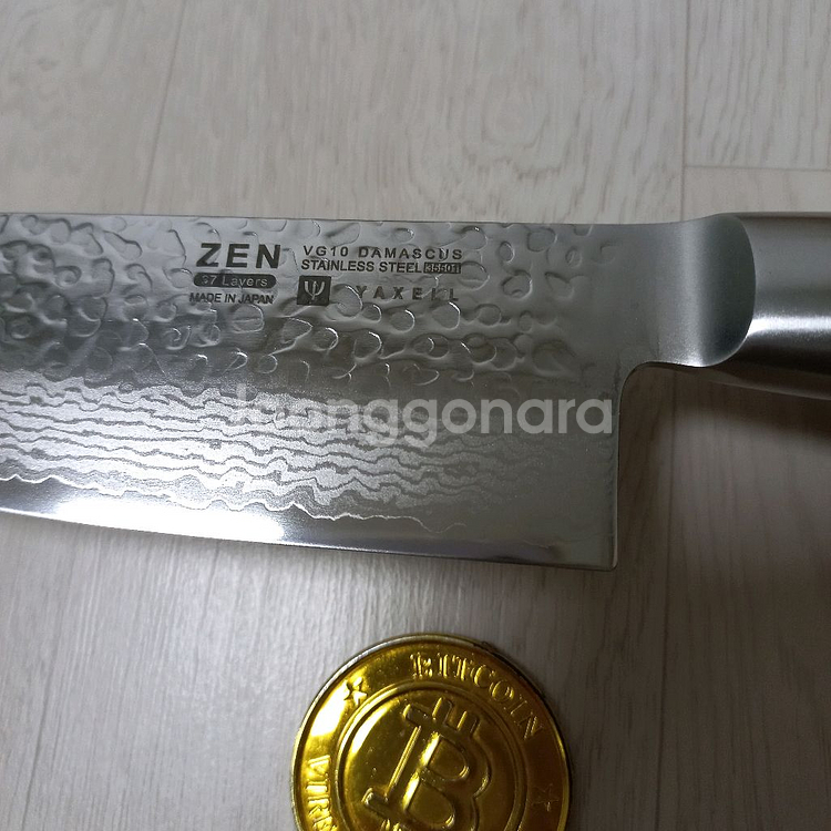 약셀 젠 다마스커스 미사용 박스신품산토쿠 165mm페티--1